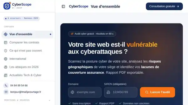Page d'accueil de lma5pcourtage.io
