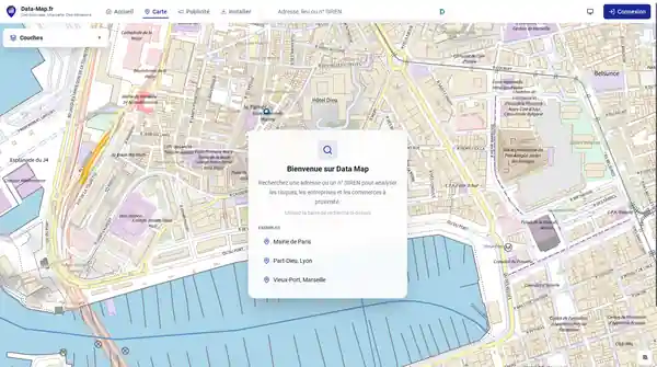 Carte interactive de data-map.fr