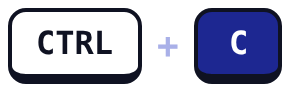 CTRL C